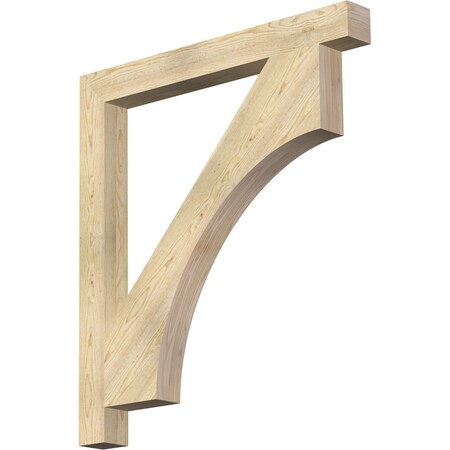 Ekena Millwork Westlake Block Rough Sawn Bracket, Douglas Fir, 4"W x 40"D x 44"H BKT04X40X44WTL05RDF